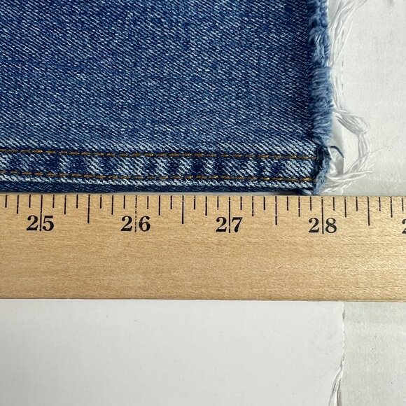 Abercrombie Fitch Jeans Womens 39x28* High Rise Ankle Straight Blue Denim Tag 35 - Picture 12 of 16